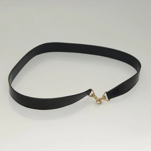 GUCCI Bamboo Hand Bag Enamel 2way Black Gold - Picture 8 of 16